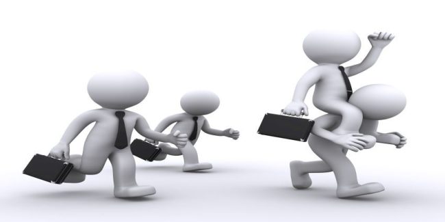 The employer rides on employee