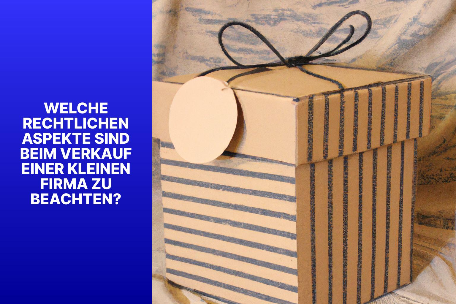 Welche rechtlichen Aspekte sind beim Verkauf einer kleinen Firma zu beachten? - kleine firma verkaufen 