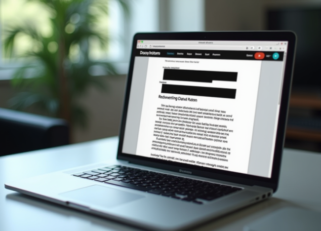 KI-gestützte Schwärzungsfunktion