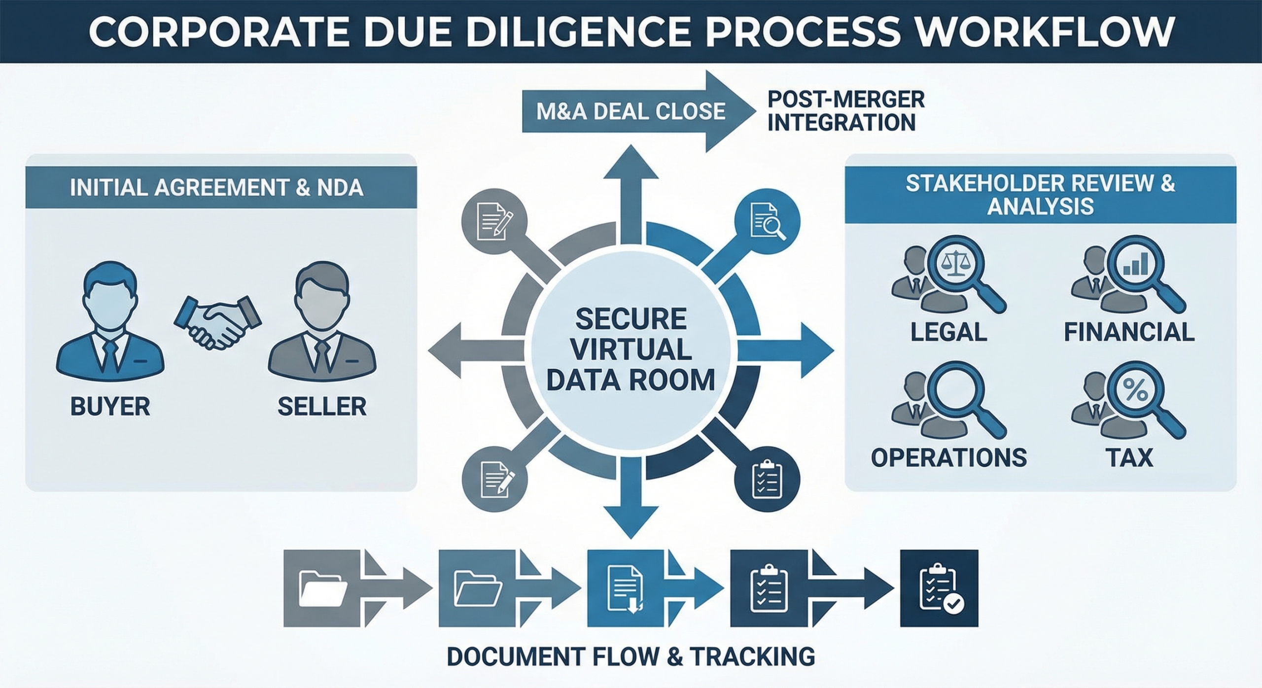 Due Diligence Workflow Virtueller Datenraum vs. Cloud