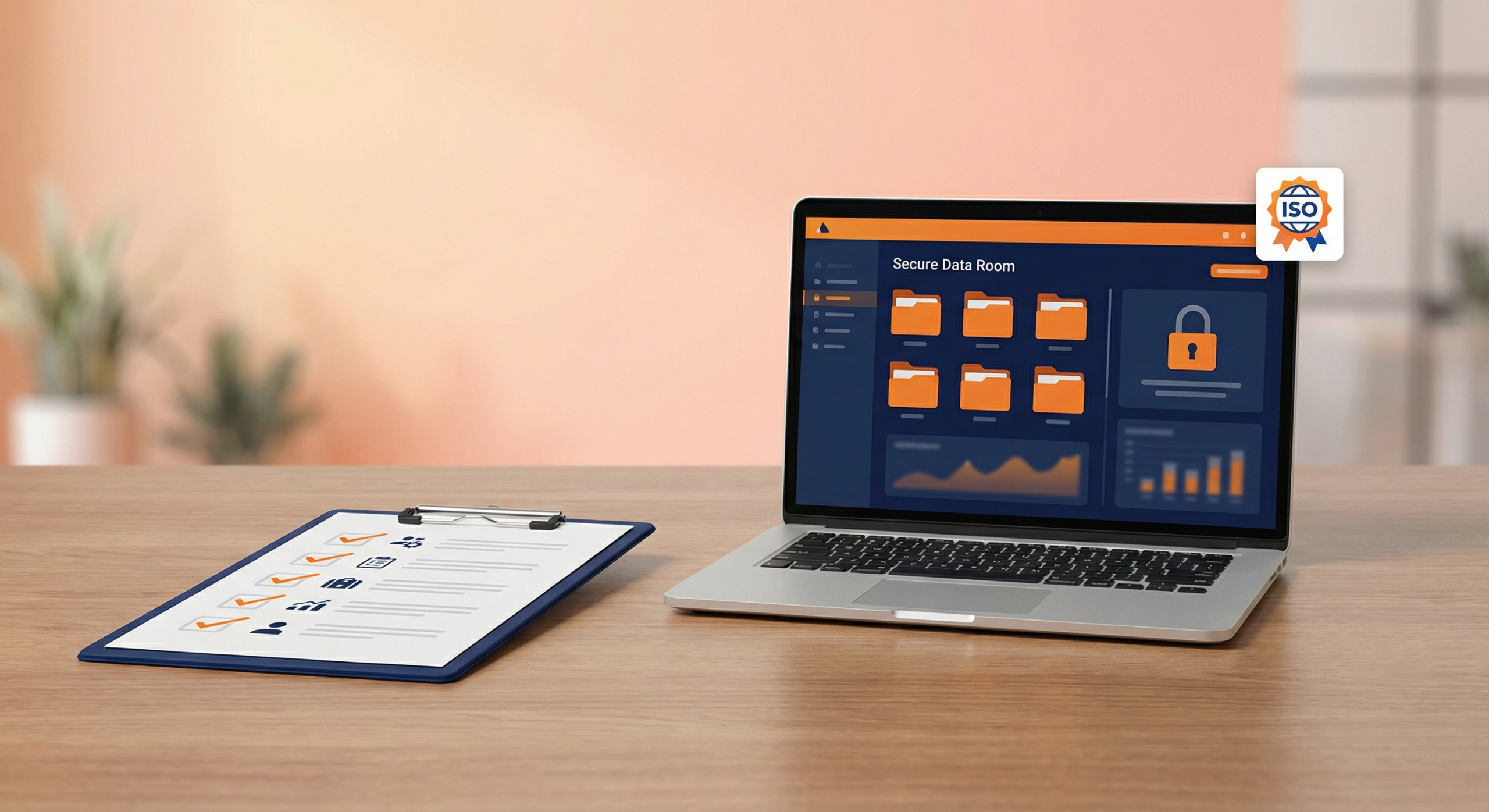 Datenraum einrichten in 2 Stunden statt 2 Tagen – So geht's 3 Checkliste für das Datenraum einrichten mit Laptop und Sicherheitszertifizierung
