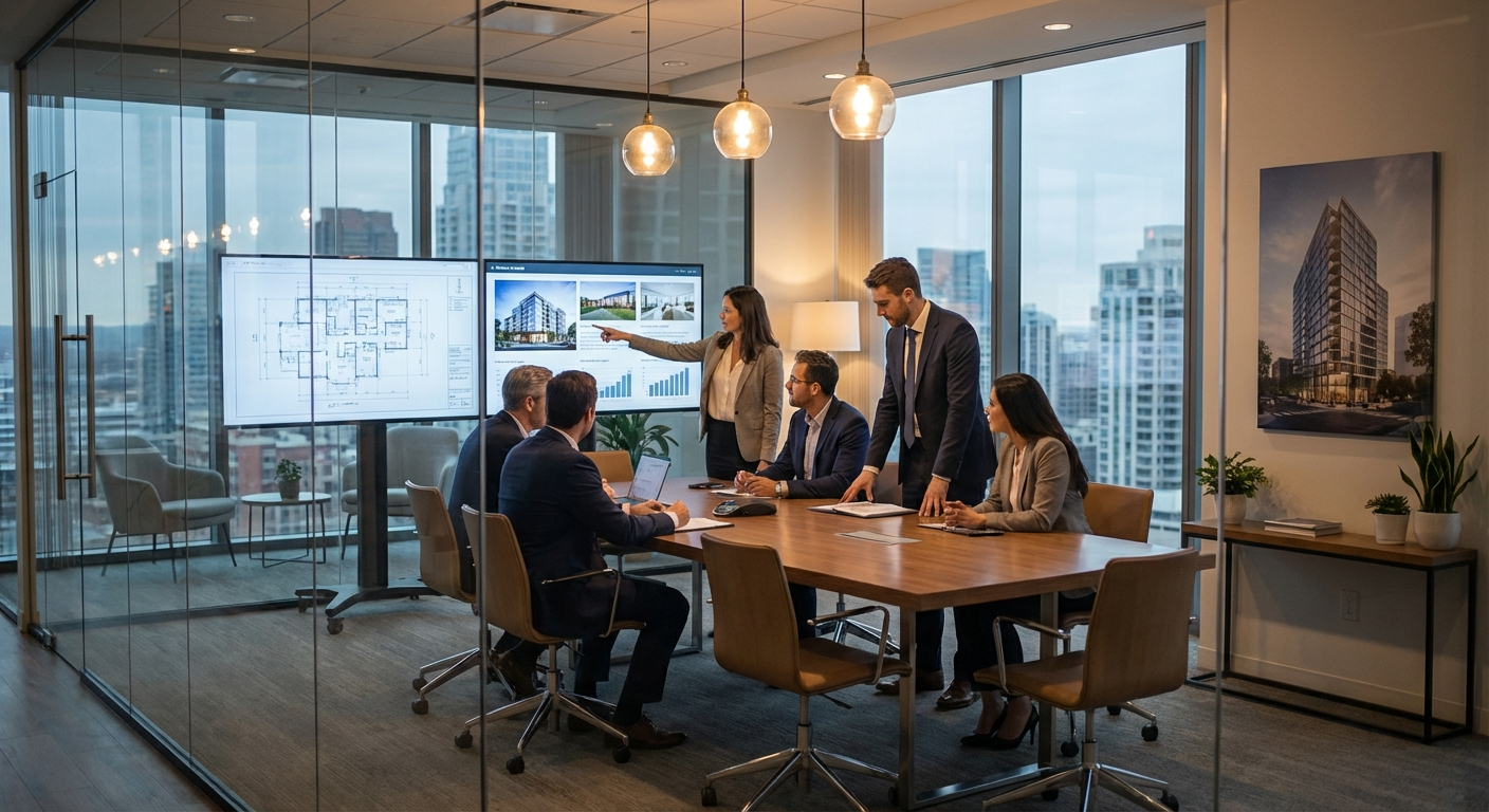 Immobilien Due Diligence Datenraum: 30 Objekte managen | docurex 1 Immobilien Due Diligence Meeting