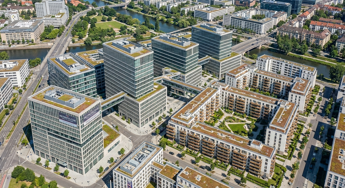 Immobilien Portfolio Luftansicht - Due Diligence Datenraum für mehrere Objekte