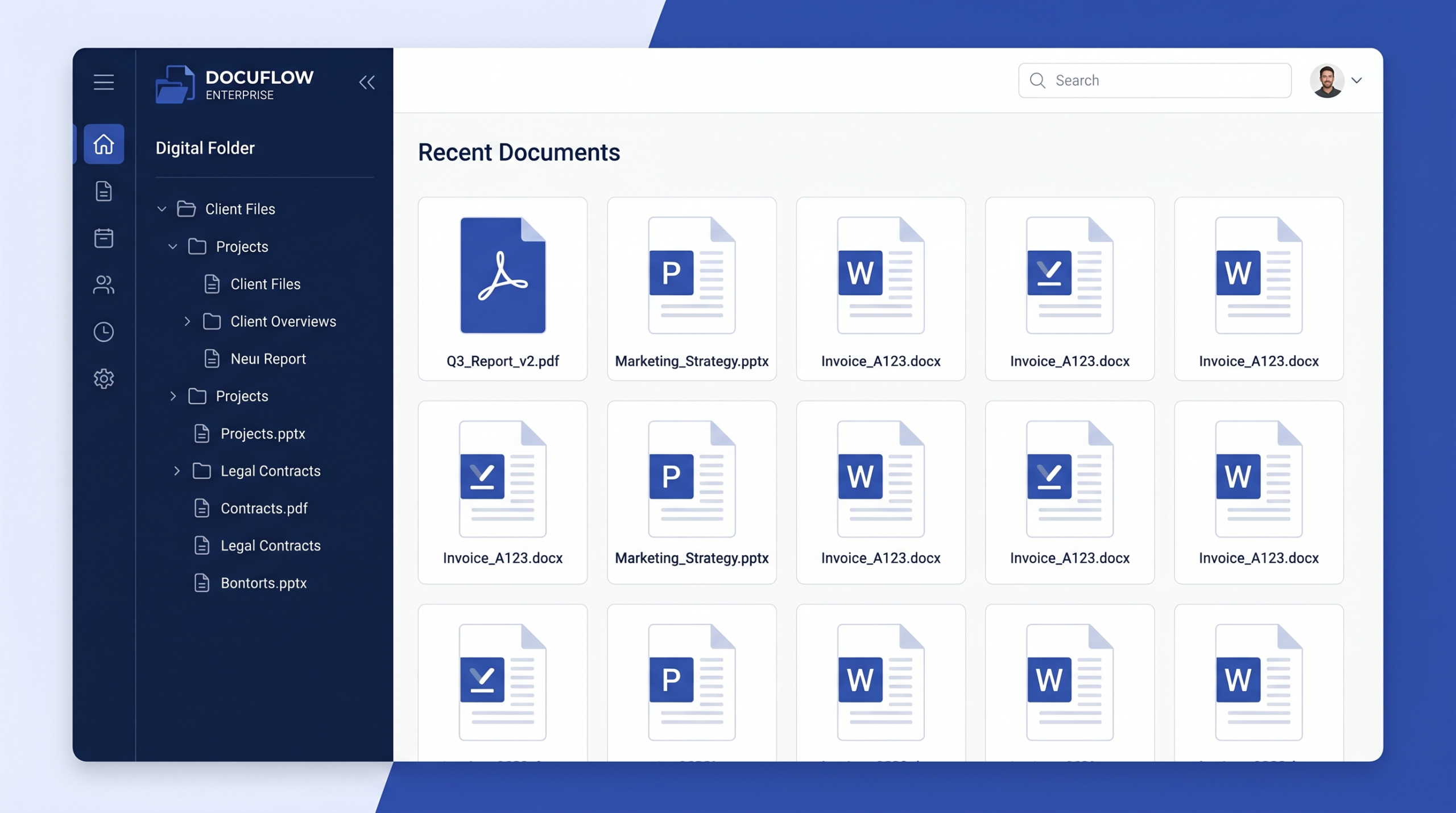 dokumentenmanagement-dms-dashboard-software-interface Dokumentenmanagement DMS Dashboard Software Interface