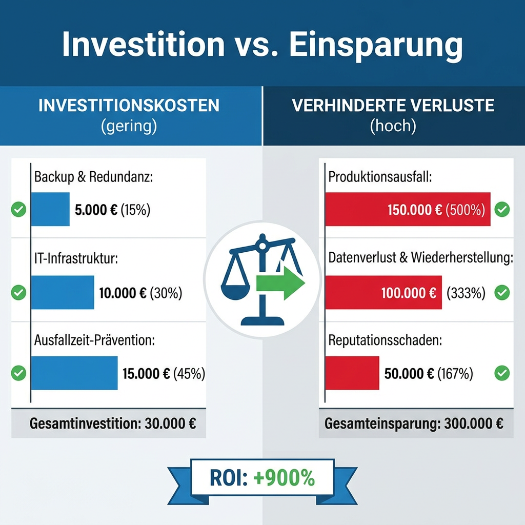 Was passiert, wenn Google morgen abgeschaltet wird? – Der digitale Notfallplan 2 ROI-Vergleich: Investition in Resilienz vs. Ausfallkosten