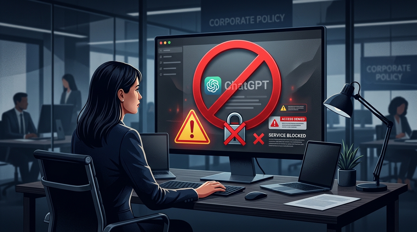KI im Unternehmen – Was ist, wenn ChatGPT morgen gesperrt wird? 1 docurex 21067 chatgpt blocked 1c1cd4a0 f18c 4a07 8028 096edcb0d17e