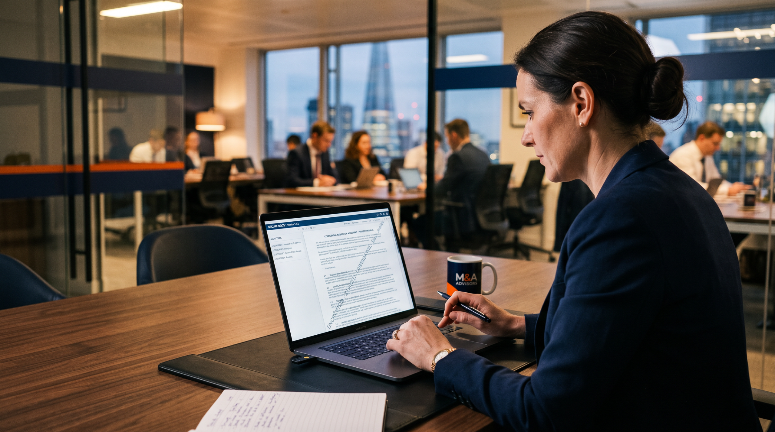 Cyber Due Diligence 2026: Warum Ihr virtueller Datenraum zum Deal-Retter wird 3 Revisionssichere Dokumentenprüfung mit Wasserzeichen in der Cyber Due Diligence 2026