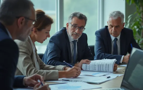 docurex Due Diligence Team Due-Diligence-Team bei der Prüfung von Unterlagen